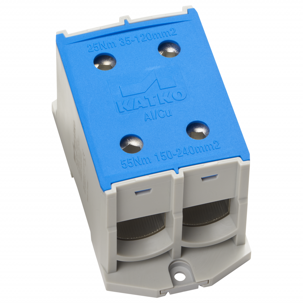 Yleisliitin KL 2xAl/Cu 35-240mm2 Sininen