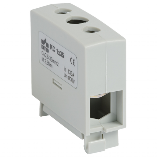 Terminal block KC 1xCu 2,5-35mm² Grey