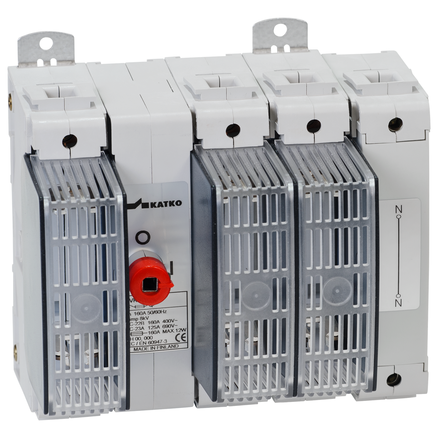 Switch fuse 3x200A solid neutral DIN 1