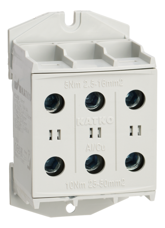 Terminal block KL 3x1xAl/Cu 2,5-50mm2 Grey