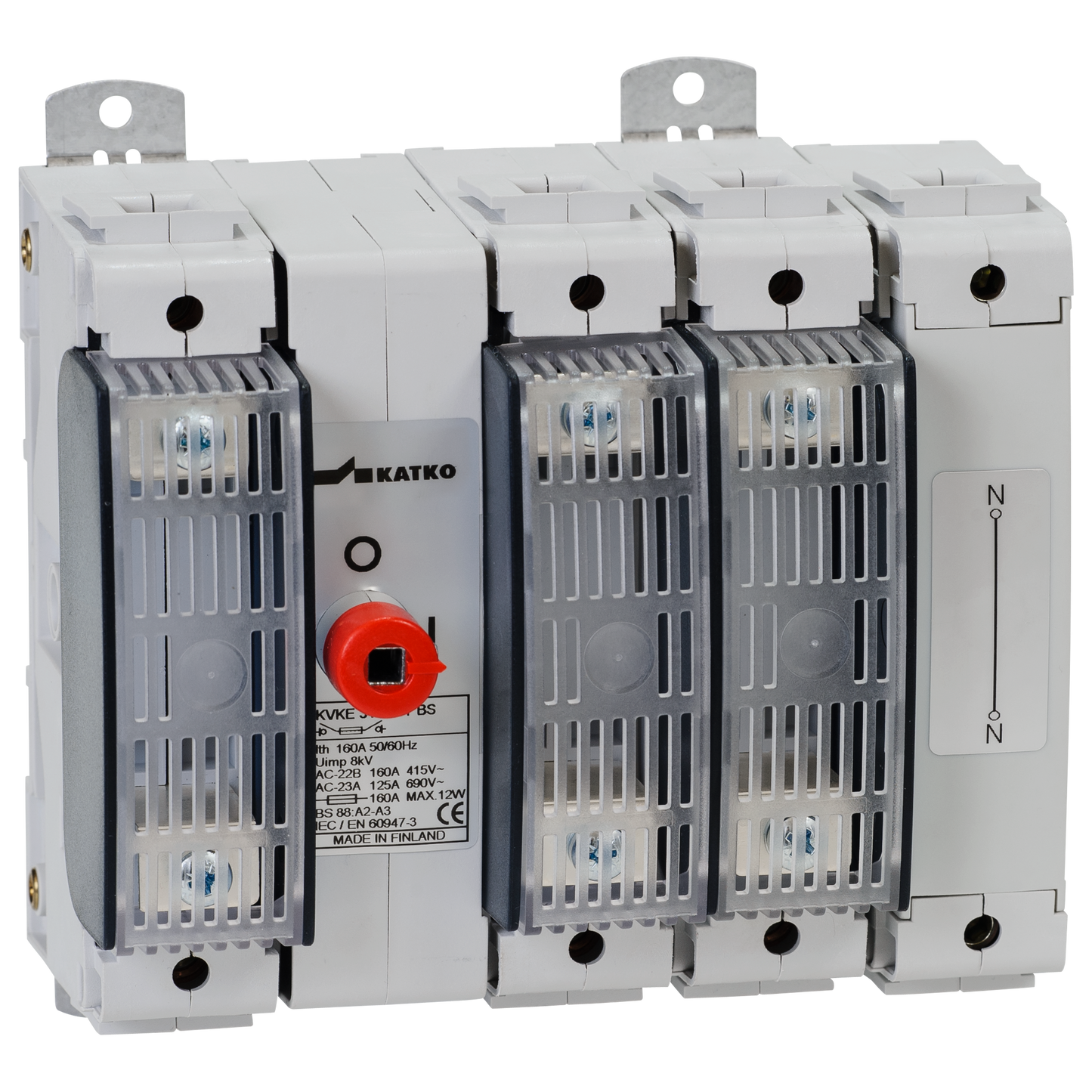 Switch fuse 3x250A solid neutral BS88 B1-B3