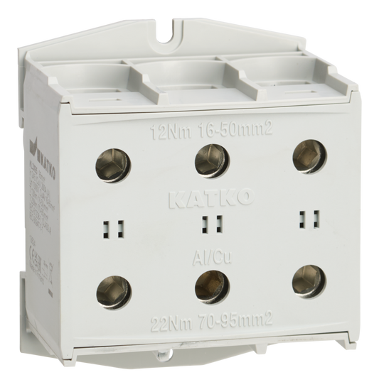 Terminal block KL 3xAl/Cu 6-95mm2 Grey