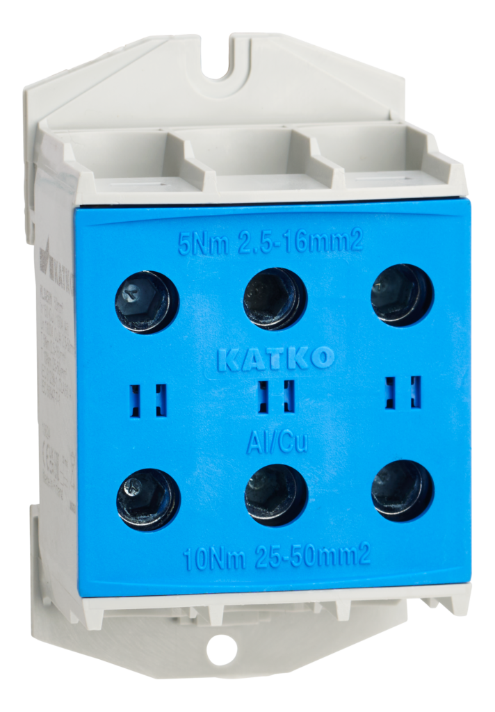 Terminal block KL 3xAl/Cu 2,5-50mm2 Blue