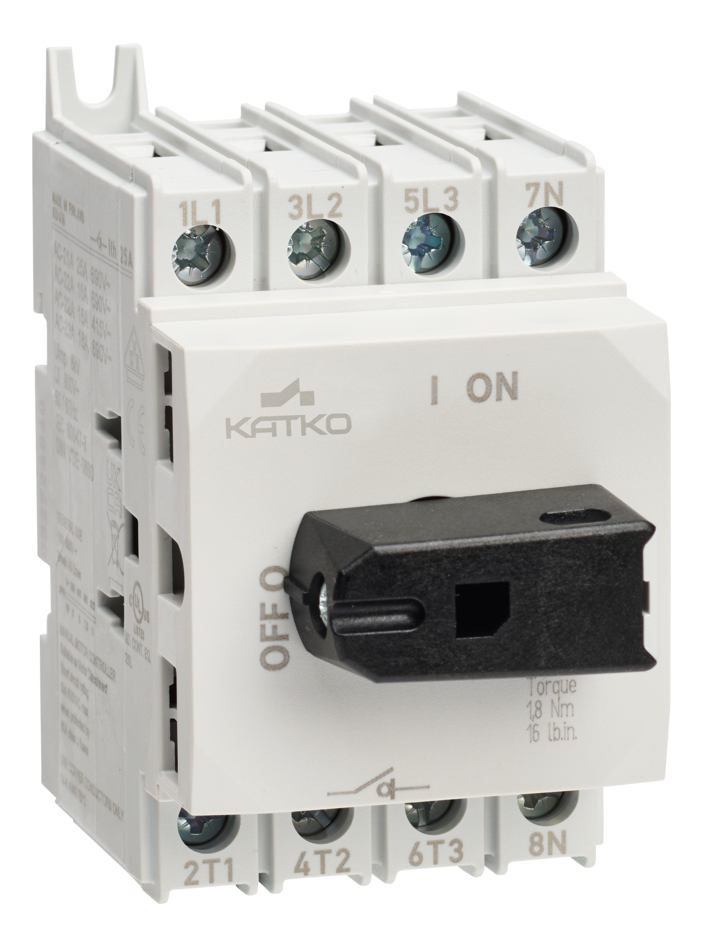 Load break switch 4x25A UL-listed