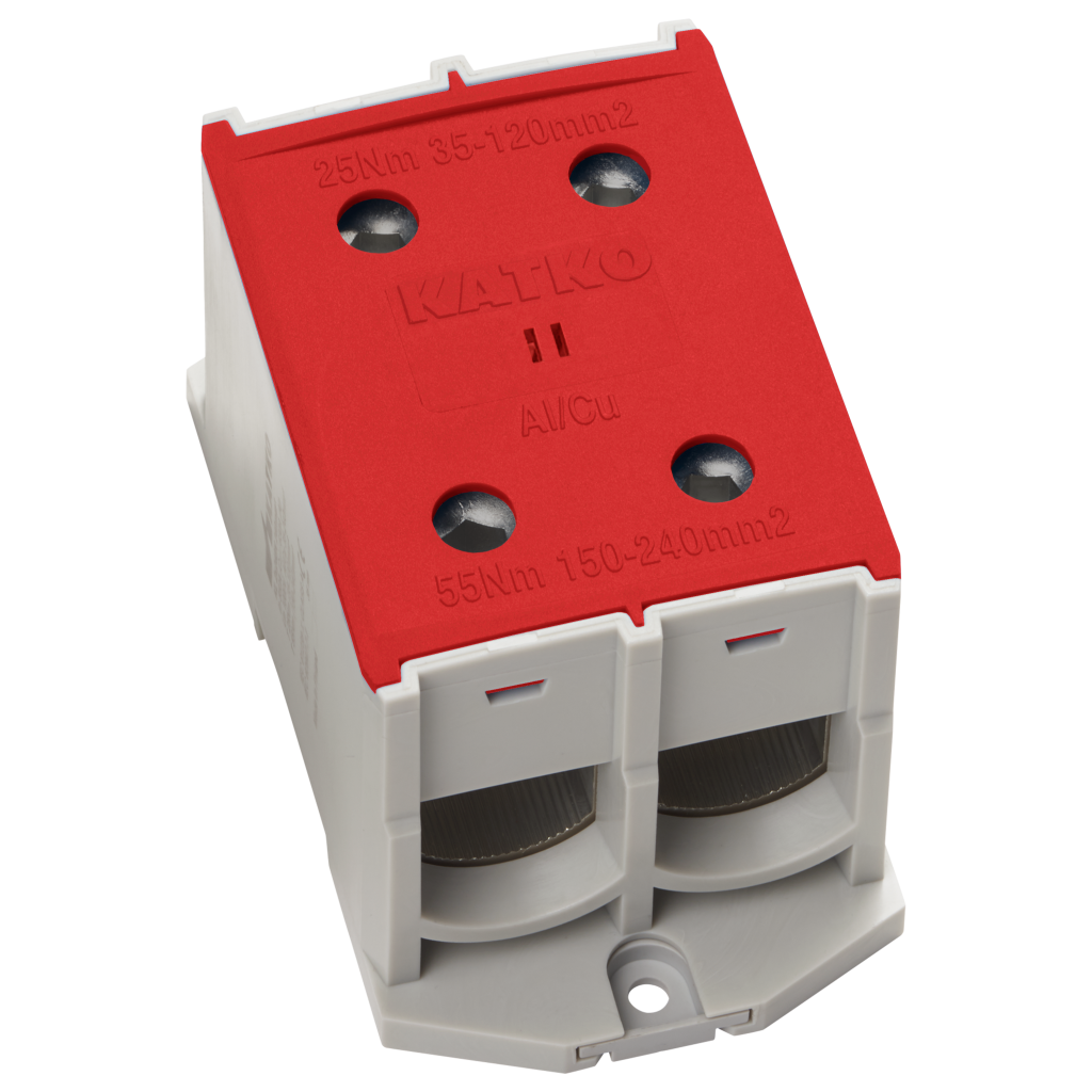 Terminal block KL 2xAl/Cu 35-240mm2 Red