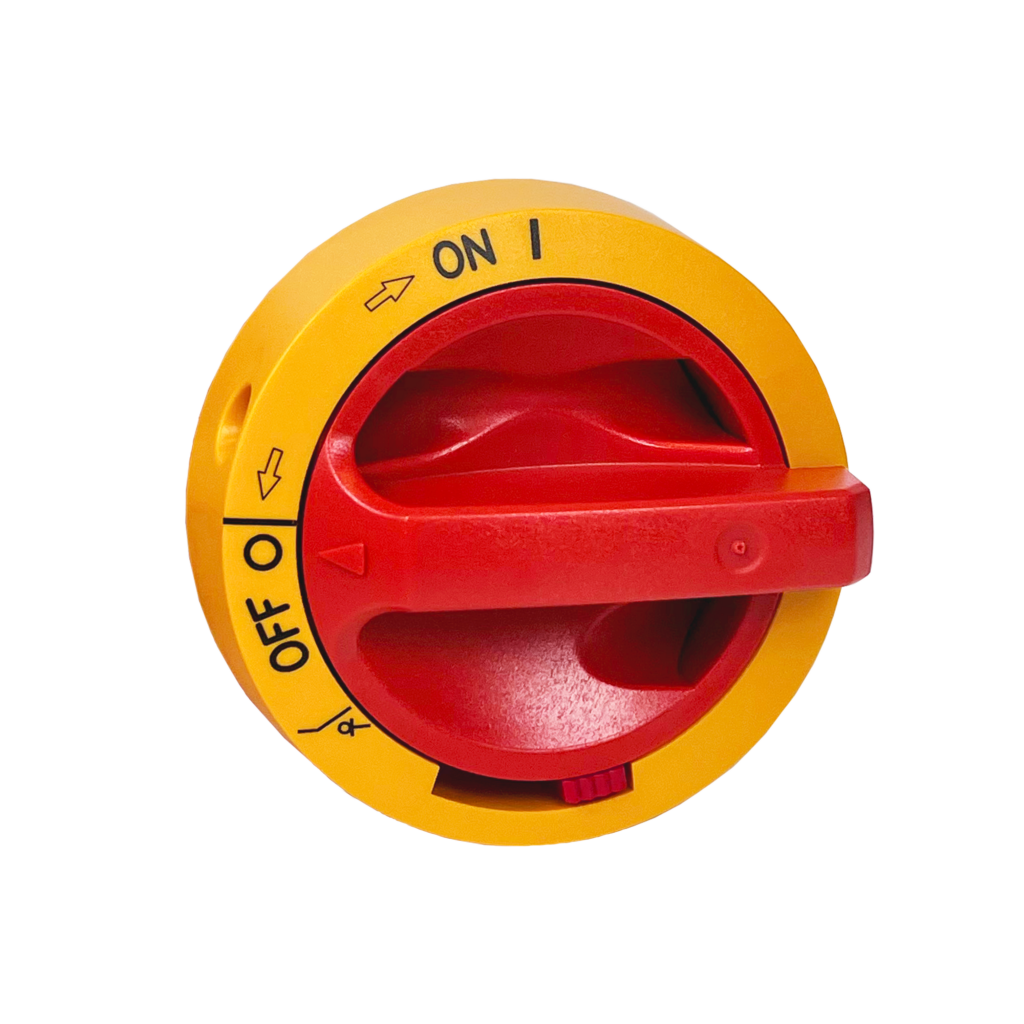 Handle 0-1 yellow/red ABS