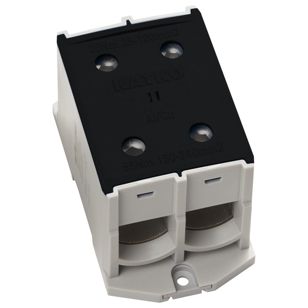 Terminal block KL 2xAl/Cu 35-240mm2 Black