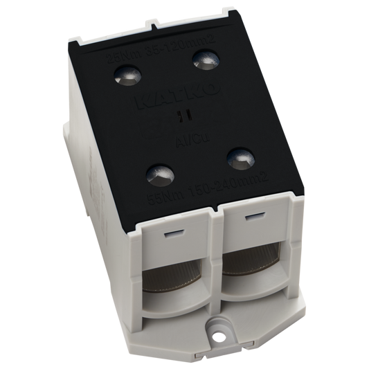 Terminal block KL 2xAl/Cu 35-240mm2 Black